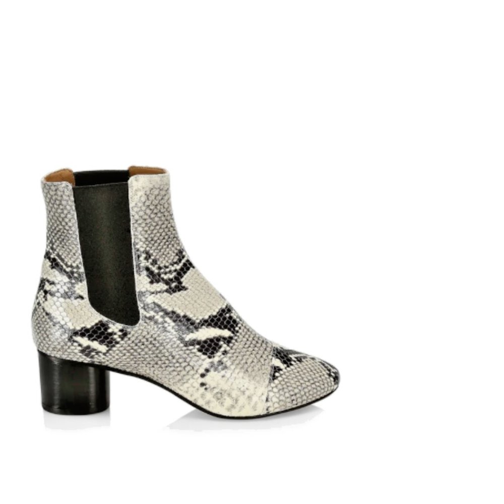 Isabel Marant Python Booties Sz 39 New - image 2